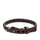 thumbnail image 2 of Pulsera Fossil JA5932716 de piel trenzada negra y marrón para hombre, 24 cm, 2 of 5