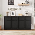thumbnail image 4 of Modern Multi-Size Sideboard Buffet Cabinet - Wood Grain Panels & Drawer Storage, Perfect for Kitchen/Dining Room, 4 of 7
