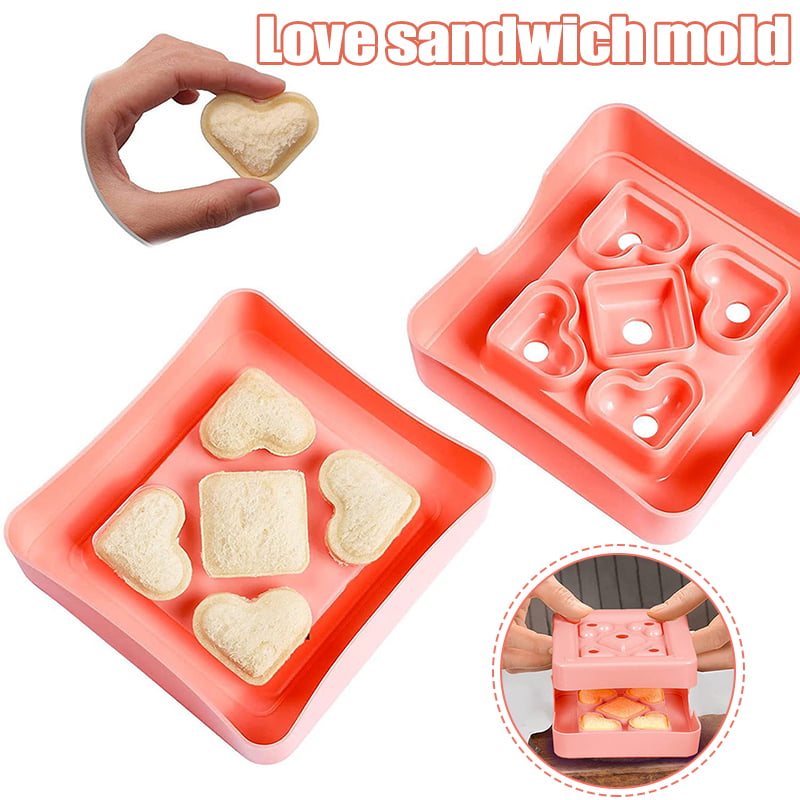 16 in 1 DIY Sandwich Cutter Kit Mold Dessert Food Bento Maker Bread Toast Mould 