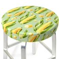 thumbnail image 3 of Rateoe Fresh Sweet Corn Pattern Round Bar Stool Seat Covers,Washable Stool Cushion Slipcover Elastic Bar Chair Covers for 12-14 Inch Chair -13 inch, 3 of 7
