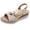 stag126-WH1, variant on BRICH Summer Sandals for Women Polka Dot Platform Ankle Strap Wedge Sandals Open Toe Comfy on Strappy Wedges Sandal WH1 6