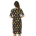 thumbnail image 3 of Just Love Short Sleeve Nightgown Sleep Dress for Women (Black - Fun Owl, 1X Plus), 3 of 4