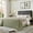 Dark Gray, variant on Amolife Twin Size Bed Frame with Upholstered Headboard and Elevated Footboard, 12.5" Under-Bed Storage Space, No Box Spring Needed, Black