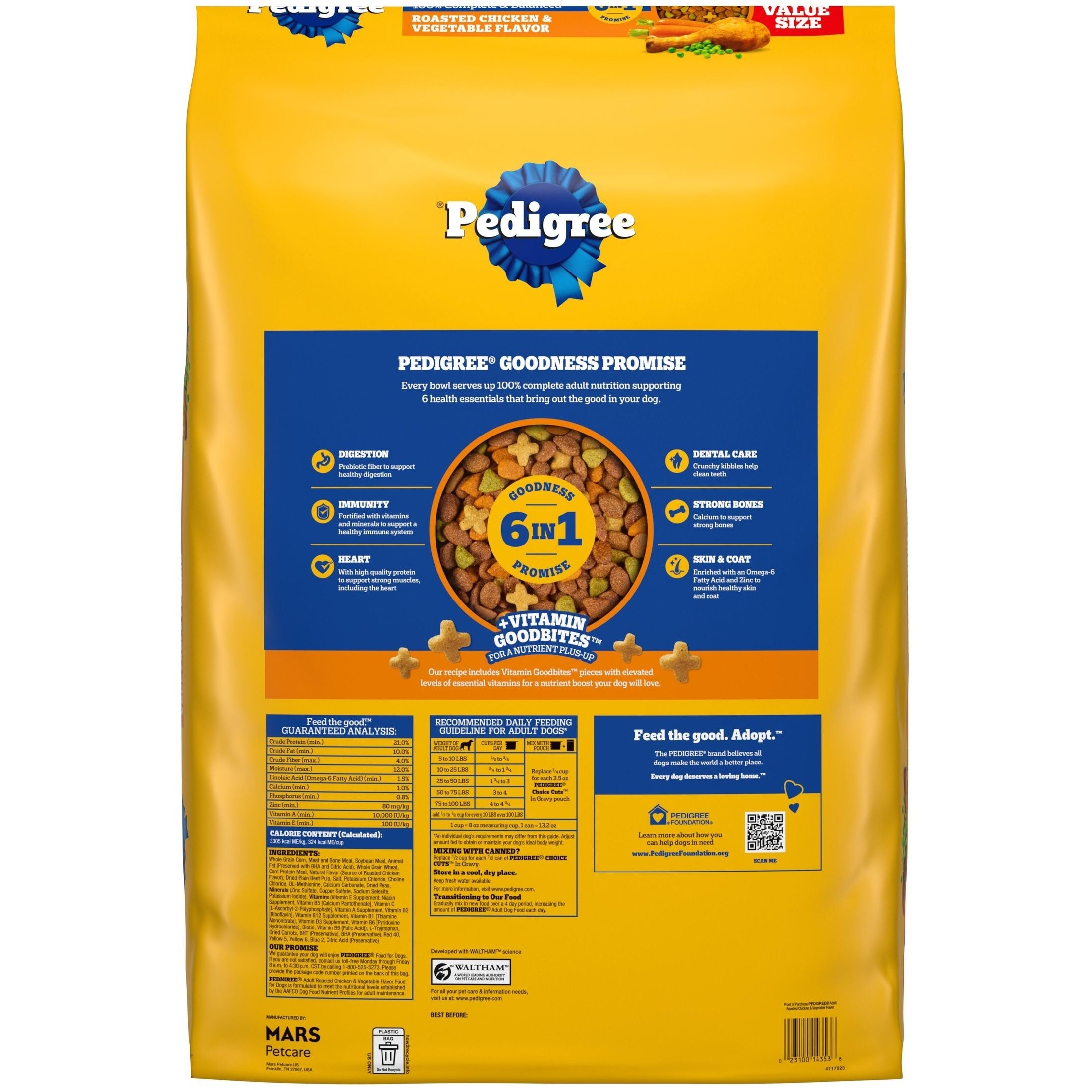 Pedigree High Protein Roasted Chicken & Vegetable Dog Food photo 2