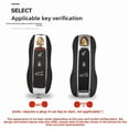 thumbnail image 2 of Car Key Fob Cover Case Protector Panamera 911 718 Macan Fits '23 Cayenne Porsche Key Cover: Genuine Leather, 2 of 6