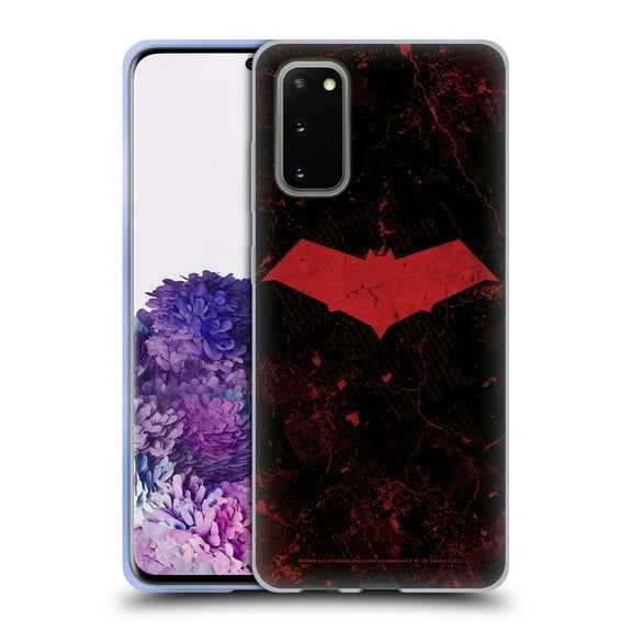 Head Case Designs Batman DC Comics Red Hood Logo Grunge Soft Gel Case for Samsung Galaxy S20 / S20 5G