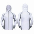 thumbnail image 3 of 1 Pack Long-Sleeve Hooded Shirts - 100% Polyester,  Available in Various Colors, 3 of 3