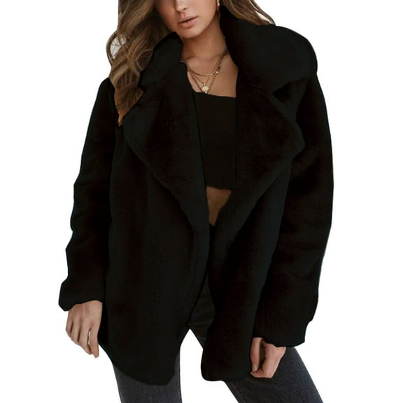 Aayomet Trench Coats For Women Women's Fall Wool Peacoat Shawl Collar Irregular Plaid Jacket with Belt,Black L