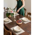 thumbnail image 3 of Juego de 8 manteles individuales Leetaltree de PVC resistente al calor, color beige y blanco, 3 of 9
