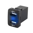 thumbnail image 4 of Riwesomey de coche con reemplazo de adaptador de carga de coche LED dual USB para Corolla/Prado/Reiz, rojo, FTU Azul FTU 5piezas Riwesomey CBP171826, 4 of 6