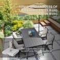thumbnail image 4 of Outsunny Base Carrée pour Parasol de Patio, Support de Parasol avec Poignées, Gris, 4 of 10