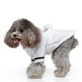 thumbnail image 3 of Bata para cachorro Bata de toalla seca para perro con capucha y cinturón, fácil de usar, 3 of 5