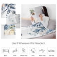 thumbnail image 4 of Blue Christmas Throw Flannel Blanket 30x40In Snowman Gift Flower Holly Eucalyptus Super Soft Cozy Bed Blanket, Lightweight Plush Fuzzy Bed Throw for Bedroom Sofa Couch Living Room, 4 of 4
