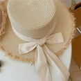 Clearance! Handmade Hollow Straw Hat with Curled Brim and Raised Edge
