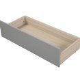 thumbnail image 5 of Gray Twin Wood Platform Bed With Drawer Functionality - Solid Construction Two Drawers For A Stylish Bedroom, 5 of 6
