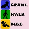 thumbnail image 2 of CafePress - Crawl Walk Bike Body Suit - Long Sleeve Cotton Baby Bodysuit, 2 of 4