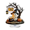 thumbnail image 2 of Halloween Decorations Indoor Clearance, 2D Halloween Spinning Acrylic Tabletop Figurine – Cute Ghost 360-Degree Rotating Ornament, for Mantel, Shelf, Desk & Halloween Gifts (C), 2 of 6