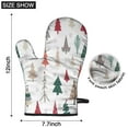 thumbnail image 6 of Cute Oven Mitts,Multicolor Christmas Tree Pattern Oven Mitt 2-Pack Set,Kitchen Gloves for Oven,Heat Resistant Oven Mitts 7.7"x12", 6 of 7
