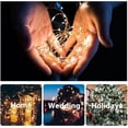 thumbnail image 4 of Guirnalda de luces LED con USB, luces de hadas impermeables de alambre plateado de cobre, decoración de fiesta de boda y Navidad, 20M, 10M, 4 of 4