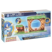 Sonic the Hedgehog Green Hill Zone Action Playset ، يتضمن 2.5 بوصة شخصية العمل الصوتي