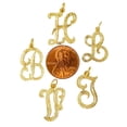 thumbnail image 3 of A to Z Any Any One 14K Yellow Gold Letter Pendant Charm, 3 of 8