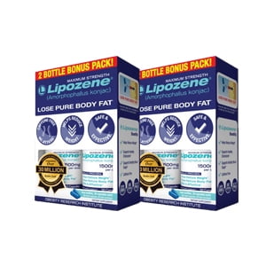 (2 Pack) Lipozene Amorphophallus Konjac Maximum Strength Weight Loss Pills, (Best Morning Snacks For Weight Loss)
