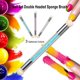 thumbnail image 3 of Nail Art Sponge Brush Double-ended Nail Art Brush Acrylic Nail Gradient Shading Pen Nail Powder Brush Manicure Tool, 3 of 4