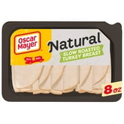 Oscar Mayer Natural Slow Roasted Sliced Turkey Breast Deli Lunch Meat, 8 oz Package