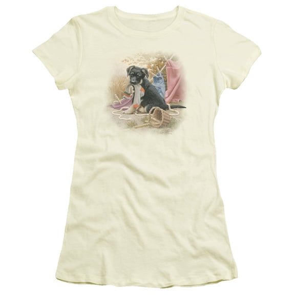 Wildlife Hanging Out S/S Junior Women's T-Shirt Sheer Cream
