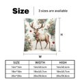 thumbnail image 5 of Elk Deer Decorative Bed Pillow Covers Throw Pillows Set with Unique Patterns for all Occasions - 16x16, 18x18, 20x20 inches - 2 Pack Pillow Inserts Included, 5 of 6