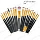 thumbnail image 2 of Paquete de 20 piezas de esponja cosmética para sombra de ojos, delineador de ojos, cejas, labios, nariz, base, polvo, juegos de brochas de maquillaje-2PCS, 2 of 5