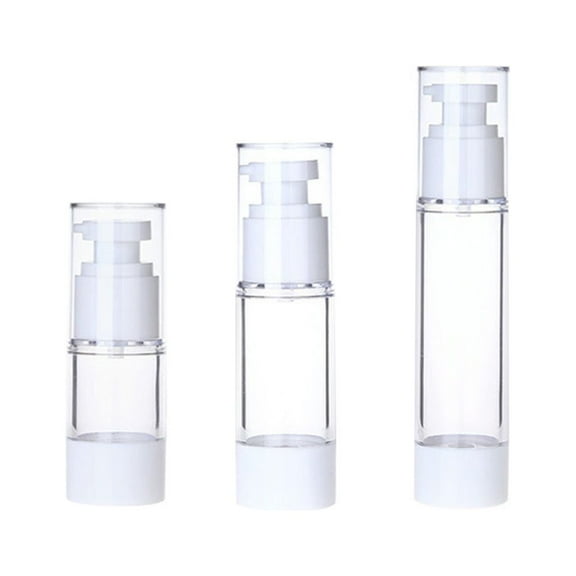 Bottle Pump Travel Container Airless Lotion Dispenser Cosmetic Bottles Jar Refillable Containers Cream Toiletries Soap