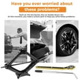 thumbnail image 2 of Car Jack Kit Scissor Jack for Car 2 Ton (4409 lbs) Tire Jack Tool Kit Universal Car Emergency Kit with Lug Wrench Tire Changing Kit for Car SUV, 2 of 7