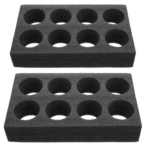KONTONTY 2-Pack EPE Portable Takeout Drink Holder Stand, Beverage Cup Carrier for Easy Transport and Packaging