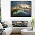 thumbnail image 3 of Design Art New York under Cloudy Skies Framed Canvas Art Print, 3 of 5