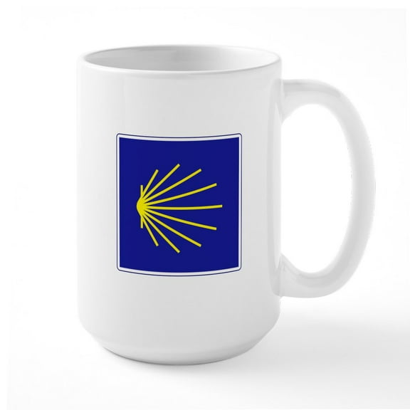 CafePress - Camino De Santiago, Spain Large Mug - 15 oz Ceramic Large White Novelty Mug