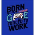 thumbnail image 4 of "Born To Game, Forced To Work" Youth Natural Crew Neck Short Sleeve Tee-Medium, 4 of 4