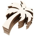 thumbnail image 5 of TEHAUX 20pcs Wooden Palm Tree Cutouts DIY Handmade Craft Wood Slices, 5 of 8