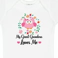 thumbnail image 4 of Inktastic My Great Grandma Loves Me Owl Girls Baby Bodysuit, 4 of 5