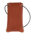 thumbnail image 2 of Boston Leather Textured Bison Leather Eyeglass Case with Neck String, 2 of 2