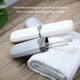 thumbnail image 5 of Bearachild Cepillo de Caja de almacenamiento de de con tapa Estuches portátiles a prueba de polvo Organizador de tenedores Juegos de accesorios de baño Blanco, 5 of 6