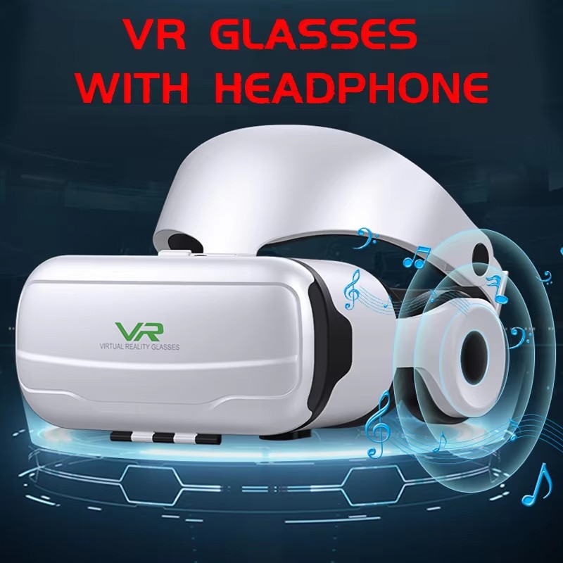 2025 Blu-ray VR Glasses Virtual Reality Headset for IOS or Android Compatible 4.7-6.5 inch,Adjustable Virtual Reality 3D Glasses Headset Helmets with Controller, for Games & Movies-Free Surprise Gift
