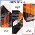 thumbnail image 4 of Orange and Black Stripes Pajama Pants Soft Lightweight Lounge Pants Bottoms Sleep Pants Warm Comfy, 4 of 9