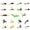 36 Premium Flies, variant on 24 Essential Egg Dry Fly Fishing Lure Assortment | Trout, Steelhead, Salmon Fly Fishing Flies | Size #8 - #14