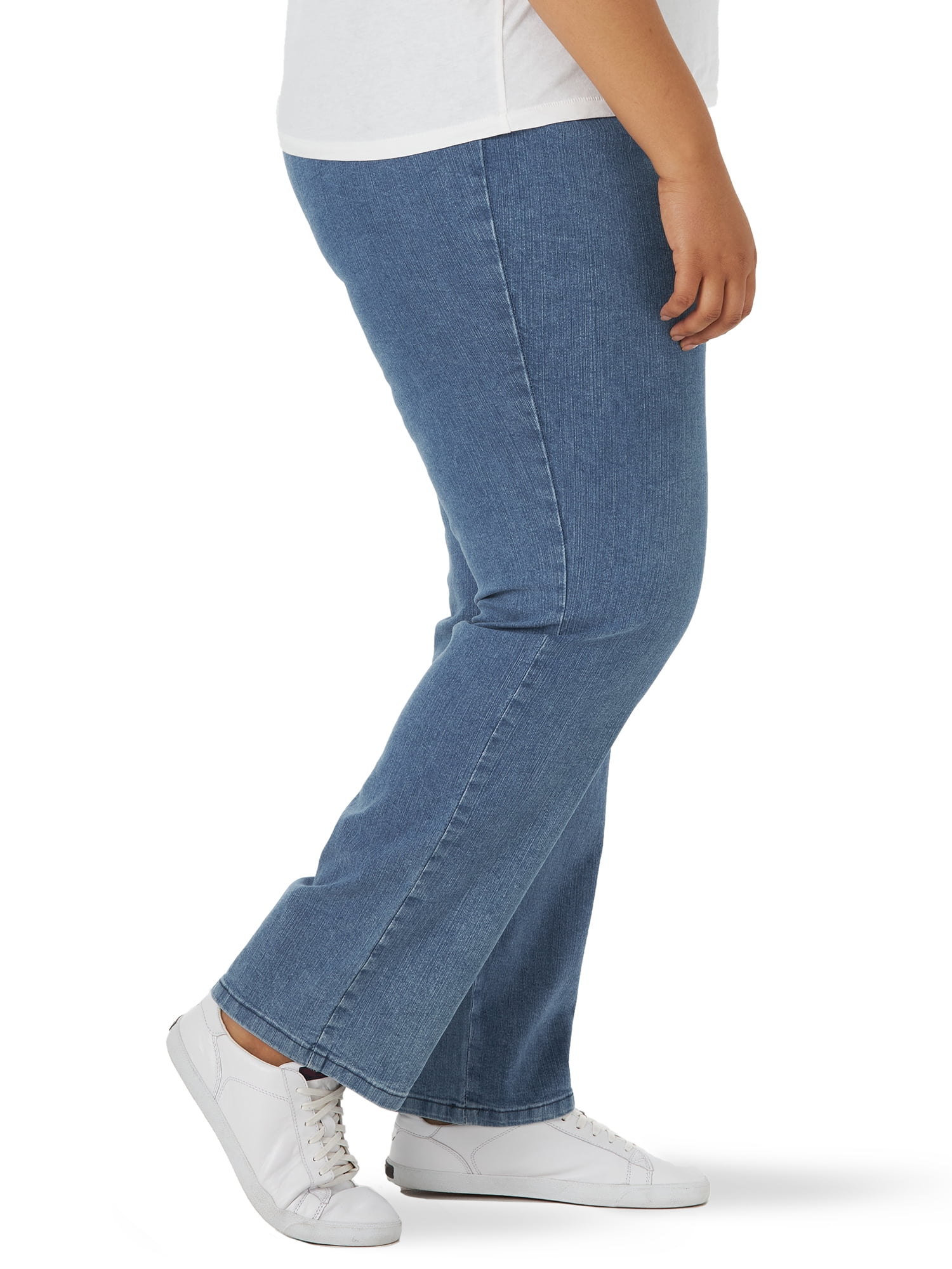 Chic Women's Plus Size Easy Fit Elastic Waist Pull On Pant