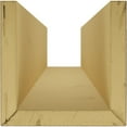 thumbnail image 6 of Ekena Millwork 4"W x 6"H x 16'L 3-Sided (U-beam) Rough Sawn Endurathane Faux Wood Ceiling Beam, Premium Walnut, 6 of 12