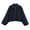 Navy 09, variant on Karymi Blouses for Women Collared Zip Up Cropped Jacket, Elastic Bubble Hem Long Sleeve Windbreaker Coat with Side Pockets Workout Tops for Women