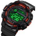 thumbnail image 4 of Men's Digital Sports Watch, Military Waterproof Watches LED Screen Large Face Stopwatch Alarm Wristwatch, 4 of 15