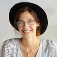 thumbnail image 2 of Always With You by ThinOptics Reading Glasses with Slim Case – Readers Attach to Your Phone, Tablet, or Fit in Your Pocket - Rectangular Brown, 2.0x, 2 of 5