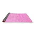 thumbnail image 2 of Ahgly Company Indoor Rectangle Solid Pink Modern Area Rugs, 3' x 5', 2 of 4